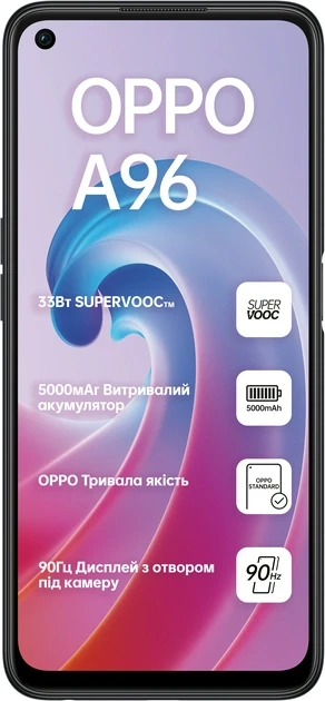 Оригінальний телефон OPPO A96 6/128 GB (CPH2333) Starry Black - Фото
