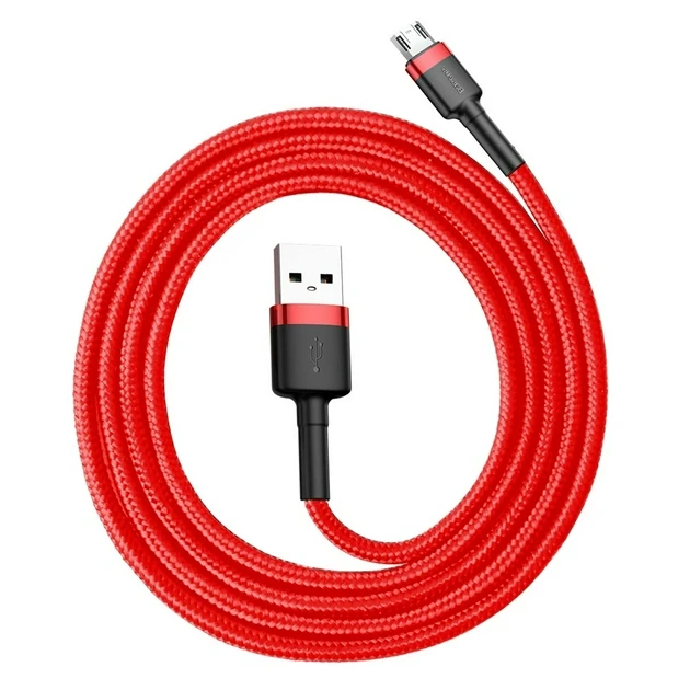 Кабель Baseus USB to Micro 2.4A 1m (CAMKLF-B09) Red/Red