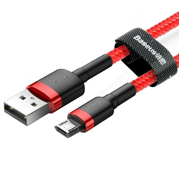 Кабель Baseus USB to Micro 2.4A 1m (CAMKLF-B09) Red/Red Кабель Baseus USB to Micro 2.4A 1m (CAMKLF-B09) Red/Red