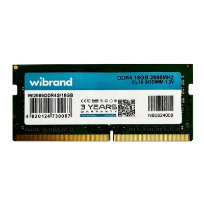 Модуль пам'яті для ноутбука SoDIMM DDR4 16 GB 2666 MHz Wibrand (WI2666DDR4S/16GB)