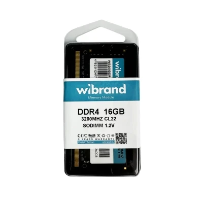Модуль памяти для ноутбука SoDIMM DDR4 16GB 3200 MHz Wibrand (WI3200DDR4S/16GB) Модуль памяти для ноутбука SoDIMM DDR4 16GB 3200 MHz Wibrand (WI3200DDR4S/16GB)