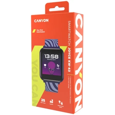 Смарт-годинник Canyon Joyce KW-43 DUAL BT Music Blue (CNE-KW43BL) - Фото