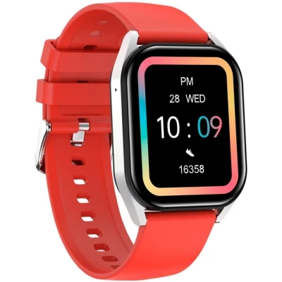 Смарт-годинник Canyon Chatter SW-58 BT-CALL Silver Red (CNS-SW58RR) - Фото