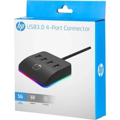 Концентратор HP DHC-CT120 USB 3.0 AM 4 ports USB 3.0 AF RGB (DHC-CT120) - Фото