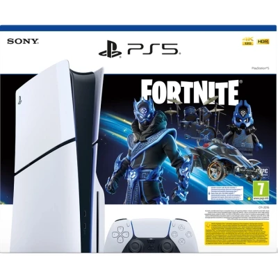 Игровая консоль Sony Playstation 5 Blu-Ray SLIM Edition 1TB (Fortnite Cobalt Star Bundle) (1000045165) - Фото