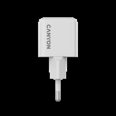 Зарядний пристрій Canyon CU20C GaN 20 W 1xPD EU White (CNS-CUW20C) - Фото