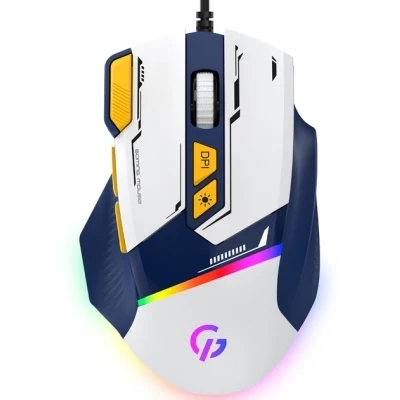 Мишка GamePro GM300BL USB Blue/White (GM300BL) - Фото