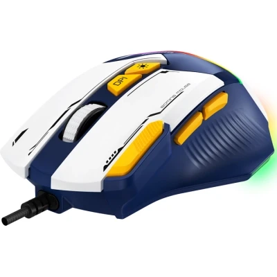 Мишка GamePro GM300BL USB Blue/White (GM300BL) - Фото