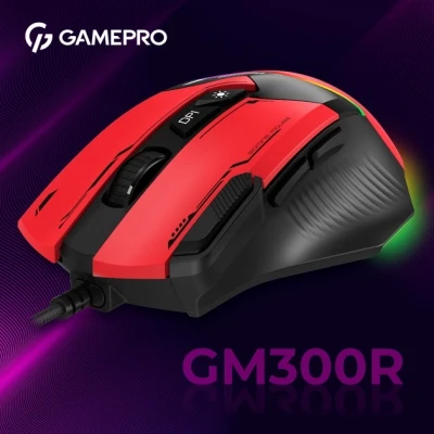 Мышка GamePro GM300R USB Red/Black (GM300R) - Фото