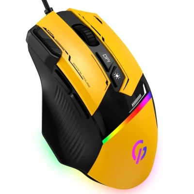 Мышка GamePro GM300Y USB Yellow/Black (GM300Y) - Фото