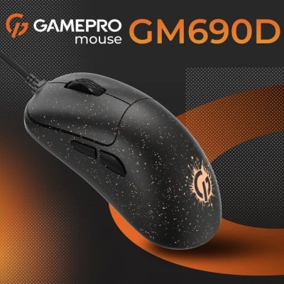 Мышка GamePro GM690D USB Black/Orange (GM690D) - Фото