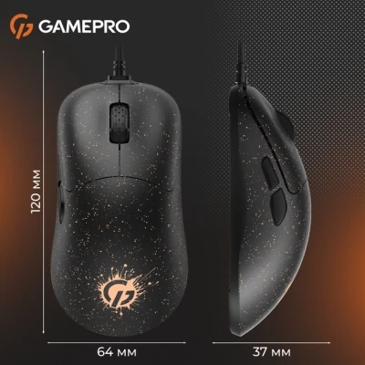 Мышка GamePro GM690D USB Black/Orange (GM690D) - Фото