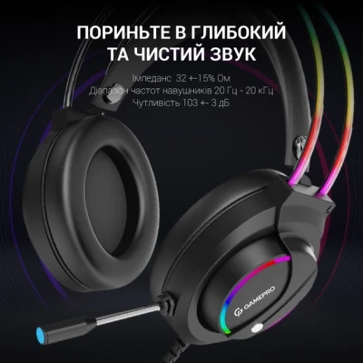 Навушники GamePro HS733 Black (HS733) - Фото