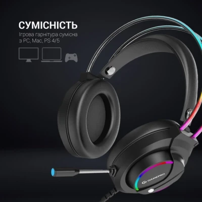 Навушники GamePro HS733 Black (HS733) - Фото