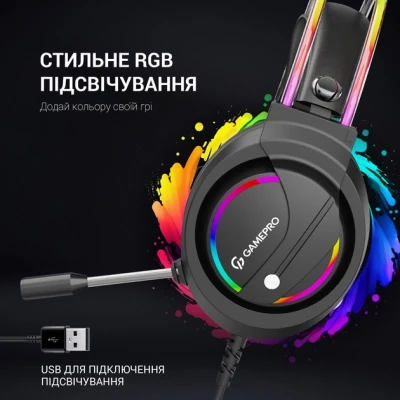 Навушники GamePro HS733 Black (HS733) - Фото