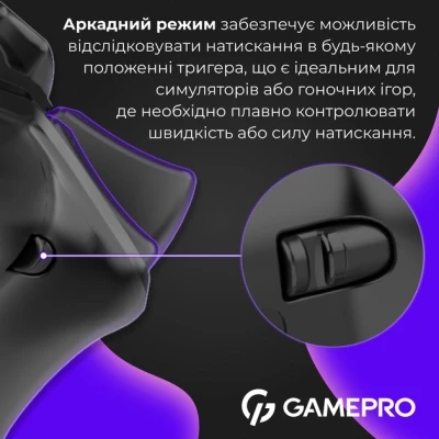 Геймпад GamePro GPS13B BT 5.3/USB/PC/iOS/Android/PS3/PS4 RGB Black (GPS13B) - Фото