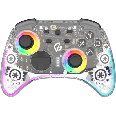 Геймпад GamePro GPX13T 2.4G/BT 5.1/USB/PC/iOS/Android RGB Transparent (GPX13T) - Фото