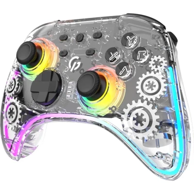 Геймпад GamePro GPX13T 2.4G/BT 5.1/USB/PC/iOS/Android RGB Transparent (GPX13T) - Фото