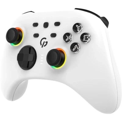 Геймпад GamePro GPX13W 2.4G/BT 5.1/USB/PC/iOS/Android RGB White (GPX13W) - Фото