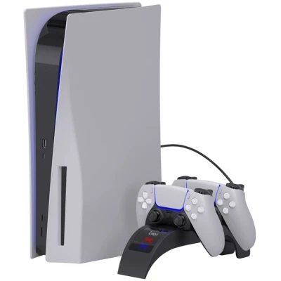 Зарядное устройство iPega PG-P5016 Для геймпадів DualSense PS5 Sony PlayStation 5 Black (PG-P5016) Зарядное устройство iPega PG-P5016 Для геймпадів DualSense PS5 Sony PlayStation 5 Black (PG-P5016)