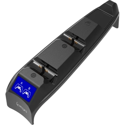 Зарядное устройство iPega PG-P5S016 Для геймпадів DualSense PS5 Sony PlayStation 5 Slim Black (PG-P5S016) - Фото