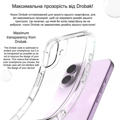 Чехол для мобильного телефона Drobak Acrylic Case with Airbag для Apple iPhone 14 (949401) Чехол для мобильного телефона Drobak Acrylic Case with Airbag для Apple iPhone 14 (949401)