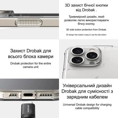 Чехол для мобильного телефона Drobak Acrylic Case with Airbag для Apple iPhone 14 (949401) Чехол для мобильного телефона Drobak Acrylic Case with Airbag для Apple iPhone 14 (949401)