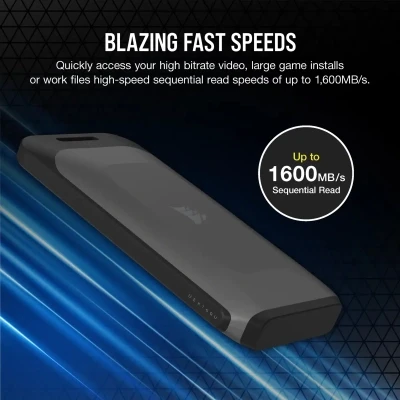 Накопичувач SSD USB 3.2 1 TB Corsair (CSSD-EX100U1TB) Накопичувач SSD USB 3.2 1 TB Corsair (CSSD-EX100U1TB)