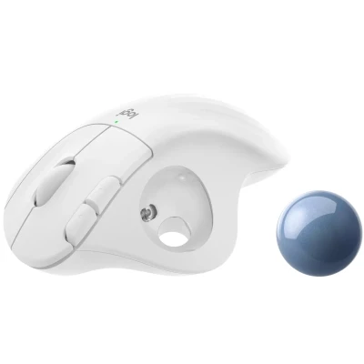 Мышка Logitech Ergo M575 for Business Wireless Trackball Off-White (910-006438) - Фото