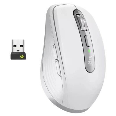 Мышка Logitech MX Anywhere 3S for Business Wireless/Bluetooth Pale Gray (910-006959) - Фото