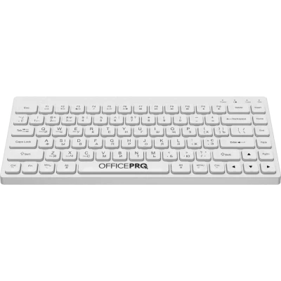 Клавиатура OfficePro SK955W Wireless/Bluetooth White (SK955W) - Фото