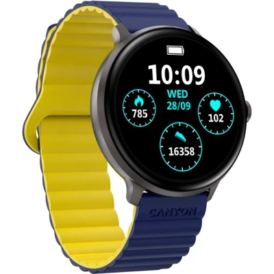 Смарт-годинник Canyon Jacky SW-69 Blue Yellow (CNS-SW69BL) - Фото